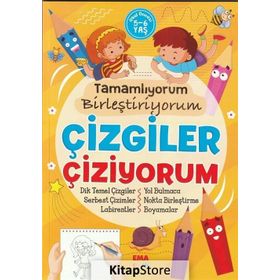 Çizgiler Çiziyorum - Tamamlıyorum Birleştiriyorum - Tuba Öztürk