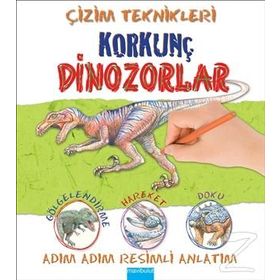 Çizim Teknikleri Korkunç Dinozorlar - Susie Hodge