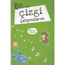 ÇİZMECE 5-6 YAŞ İÇİN EĞLENCELİ ÇİZGİ ÇALIŞMALARI - HÜLYA GELMEDI TOKUÇ