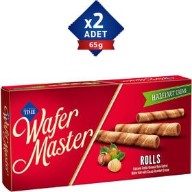 Çizmeci Time 65 gr Wafer Master Kakaolu Fındık Kremalı Rulo Gofret