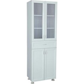 ÇK113 Çok Amaçlı Pvc 4 Kapaklı 1 Çekmeceli Plastik Banyo Dolabı