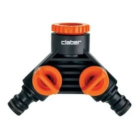 Claber 8599 Çift Çıkışlı Musluk Konnektörü