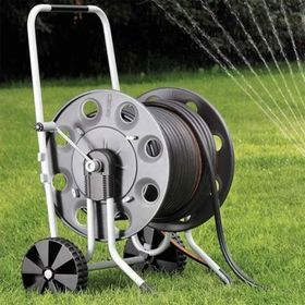 Claber 8894 Tekerli Metal Gemini Hortum Makarası