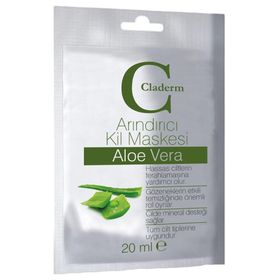Claderm 20 ml Arındırıcı Aloe Vera Kil Maskesi