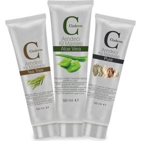 Claderm 3x50 ml Pure-Aloe Vera-Tea Tree Maske