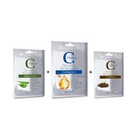 Claderm Aloe Vera-Coffee-Collagen 3x20 ml Kil Maskesi