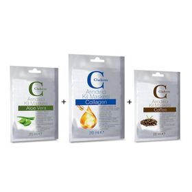 Claderm Aloe Vera-Coffee-Collagen 3x20 ml Kil Maskesi