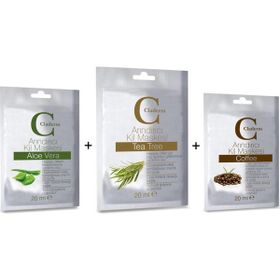 Claderm Aloe Vera-Coffee-Tea Tree 3x20 ml Kil Maskesi