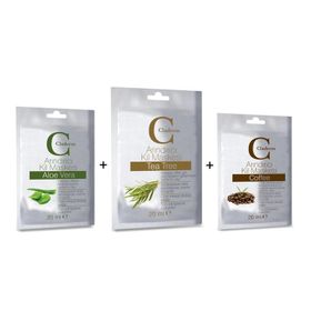 Claderm Aloe Vera-Coffee-Tea Tree 3x20 ml Kil Maskesi