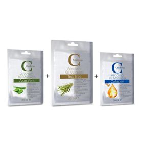 Claderm Aloe Vera-Collagen-Tea Tree 3x20 ml Kil Maskesi