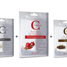 Claderm Pure-Coffee-Pomegranate 3x20 ml Kil Maskesi
