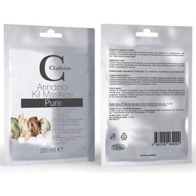 Claderm Pure İçerikli Arındırıcı 20 ml Kil Maskesi