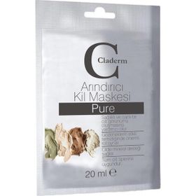 Claderm Pure İçerikli Arındırıcı 20 ml Kil Maskesi