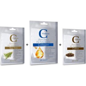 Claderm Tea Tree-Collagen-Coffee 3x20 ml Kil Maskesi