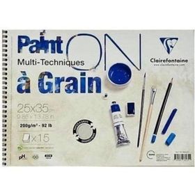 Clairefontaine 15 Yaprak 200 gr Resim Defteri Çizim Blok