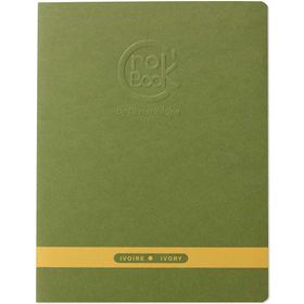 Clairefontaine 90 gr 24 Yaprak 17x22 cm Crok Book Ivory Renkli Kapak Çizim Defteri