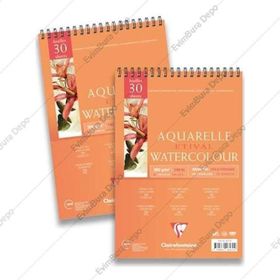 Clairefontaine Aquarelle 210x148 mm Spiralli Defter