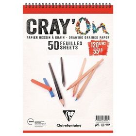 Clairefontaine Crayon Spiralli 120 gr Çizim Blok Resim Defteri