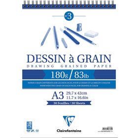 Clairefontaine Dessin A Grain A3 Spiralli Defter