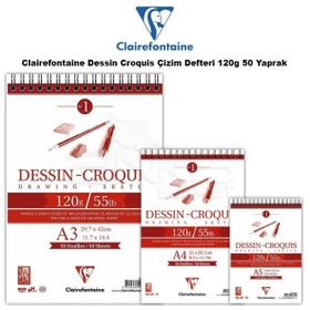 Clairefontaine Dessin Croquis 120 gr 50 Yaprak Çizim Defteri