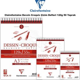 Clairefontaine Dessin Croquis 120 gr 50 Yaprak Çizim Defteri