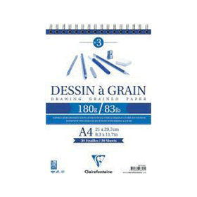Clairefontaine Dokulu Çizim 180 gr A4 30 Yaprak Defter
