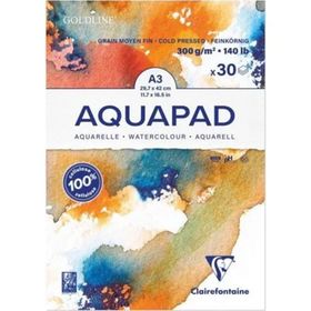 Clairefontaine Goldline Aquapad A3 300 gr 30 Yaprak Sulu Boya Defteri