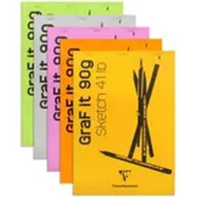 Clairefontaine Graf İt Beyaz 90 gr 80 Yaprak Çizim Blok Resim Defteri
