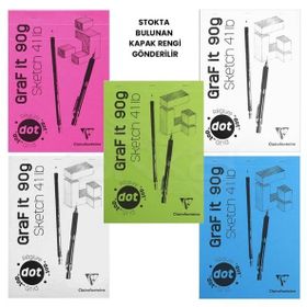 Clairefontaine Graf İt Dot 90 gr 80 Yaprak Noktalı Blok Resim Defteri