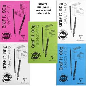 Clairefontaine Graf İt Dot 90 gr 80 Yaprak Noktalı Blok Resim Defteri