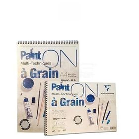 Clairefontaine Paint Multi Technique Spiralli 200 gr Teknik Blok Resim Defteri