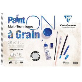 Clairefontaine PD966250 Paint-On 35x50 cm 200 gr 15 Yaprak Çizim Defteri