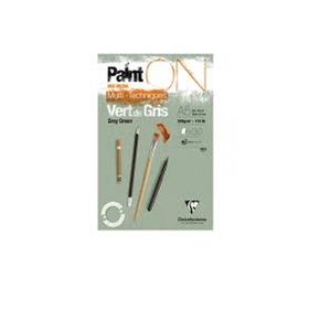 Clairefontaine PO975704 Paint On A5 250 gr 30 Sayfa Gri Renk Eskiz Defteri