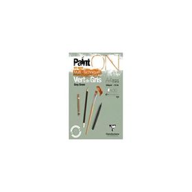 Clairefontaine PO975705 Paint On A4 250 gr 30 Sayfa Gri Renk Eskiz Defteri