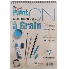 Clairefontaine Üstten Spiralli Multi Teknik A4 160 gr 30 Yaprak Defter