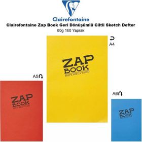 Clairefontaine Zap Book Geri Dönüşümlü Ciltli 80 gr 160 Yaprak Sketch Defter