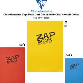Clairefontaine Zap Book Geri Dönüşümlü Ciltli 80 gr 160 Yaprak Sketch Defter
