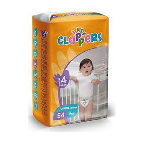 Clappers No:4 Maxi 54 Adet Bebek Bezi