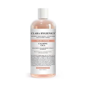 Clara 400 ml Hygienics Calming Cica Leke Karşıtı Sakinleştirici Nemlendirici Etkili Vegan Yüz ve Vücut Gece Tonik
