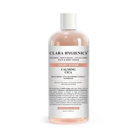 Clara 400 ml Hygienics Calming Cica Leke Karşıtı Sakinleştirici Nemlendirici Etkili Vegan Yüz ve Vücut Gece Tonik