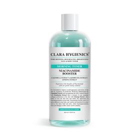 Clara 400 ml Hygienics Niacinamide Booster Gözenek Sıkılaştırıcı Aydınlatıcı Etkili Vegan Yüz Ve Vücut Gündüz Tonik