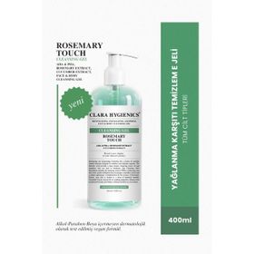 Clara 400 ml Hygienics Rosemary Touch Cilt Tonu Eşitleyici Ölü Hücre Temizleyici Vegan Yüz ve Vücut Temizleme Jeli