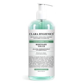 Clara Hygienics Rosemary Touch PHA+ Yağlanma Karşıtı 400 ml Yüz ve Vücut Temizleme Jeli