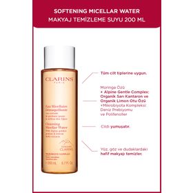 Clarins 200 ml Softening Cleansing Micellar Water Makyaj Temizleme Suyu