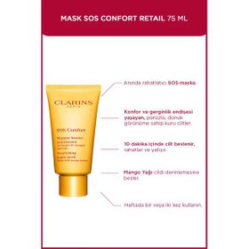Clarins 75 ml Mask Sos Confort Retail Maske