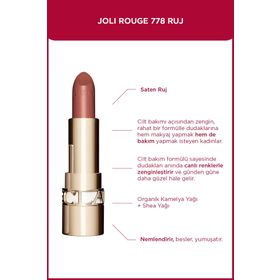 Clarins 778 Pecan Nude Joli Lipstick Ruj