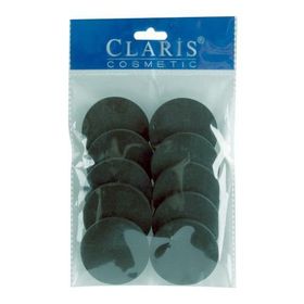 Claris Latex 10'lu Yuvarlak Siyah Makyaj Süngeri
