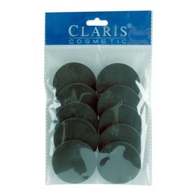 Claris Latex 10'lu Yuvarlak Siyah Makyaj Süngeri