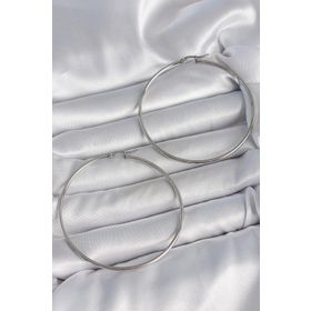 Clariss 316 Çelik Gümüş Renk 63 mm Halka Model Kadın Küpe