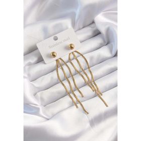 Clariss 316L Çelik Altın Renk İtalyan Model Topçuk Küpe